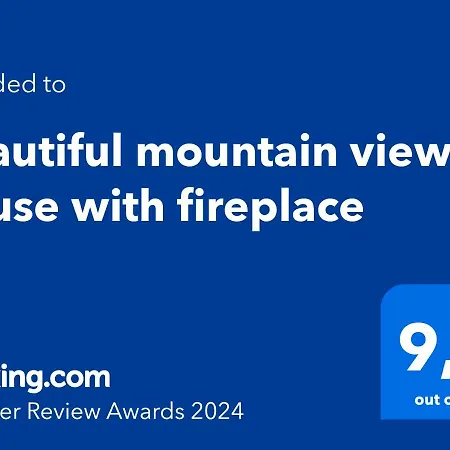 Holiday home Beautiful Mountain View House With Fireplace